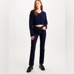 314 Shaping Straight Women's Jeans Color: Blue Wave Rinse Size: 34W x 32L